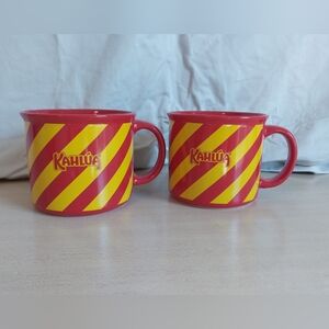Set Of 2 Kahlua Coffee Mugs 16oz Capacity